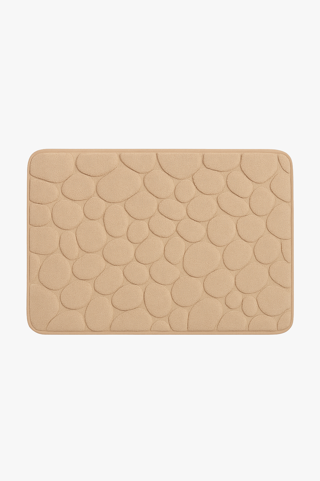 3d cobblestone effect non-slip absorbent bathroom mat