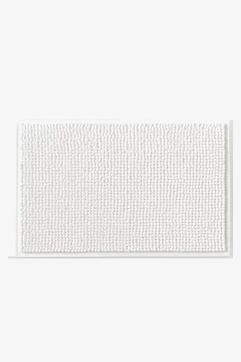 Soft chenille striped absorbent non-slip bath mat