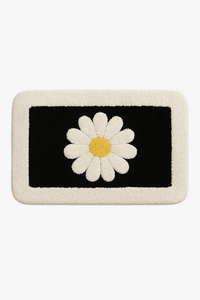 Cute flower microfibre non-slip washable bath mat