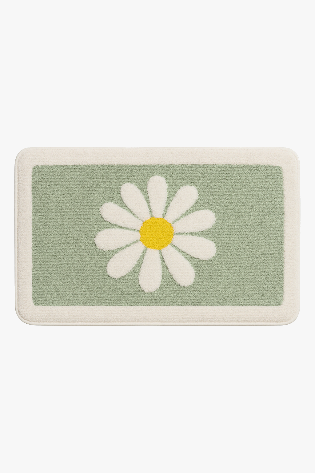 Cute flower non-slip microfibre bath mat