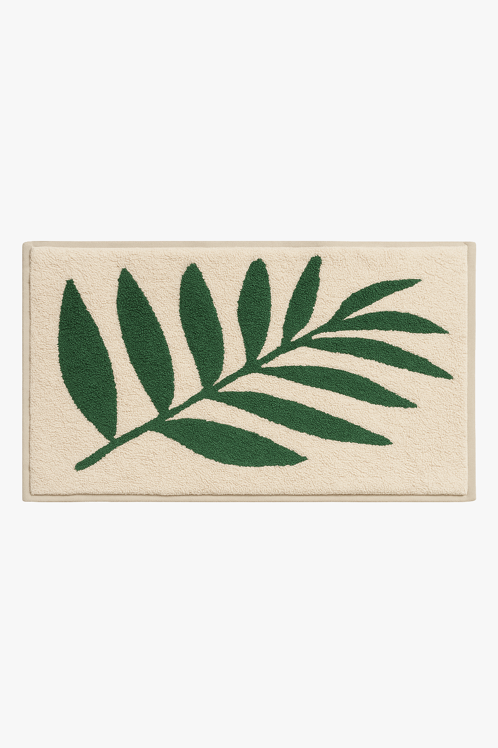 Modern non-slip absorbent floral microfibre bath mat