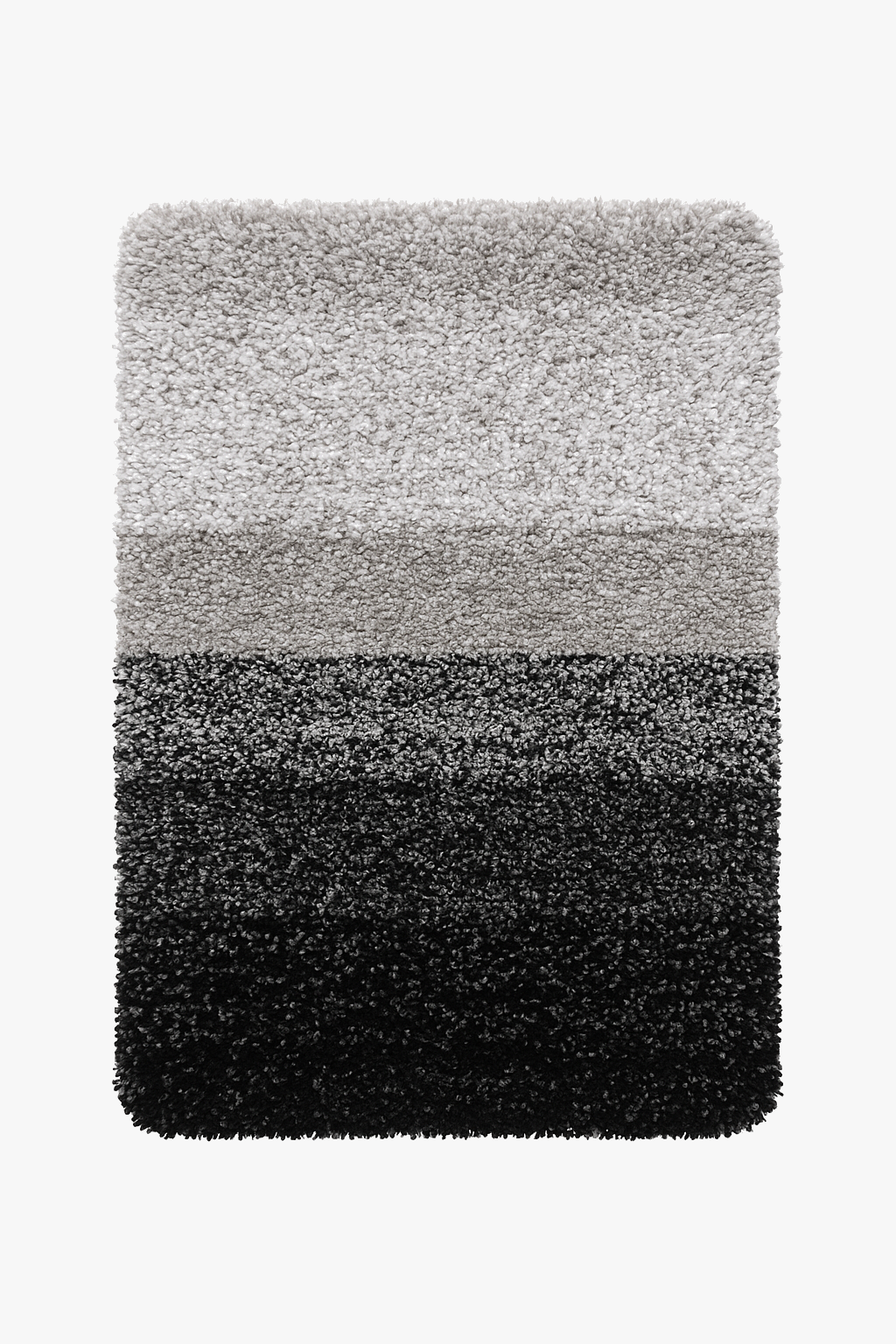Soft absorbent u-shaped anti-slip bath mat