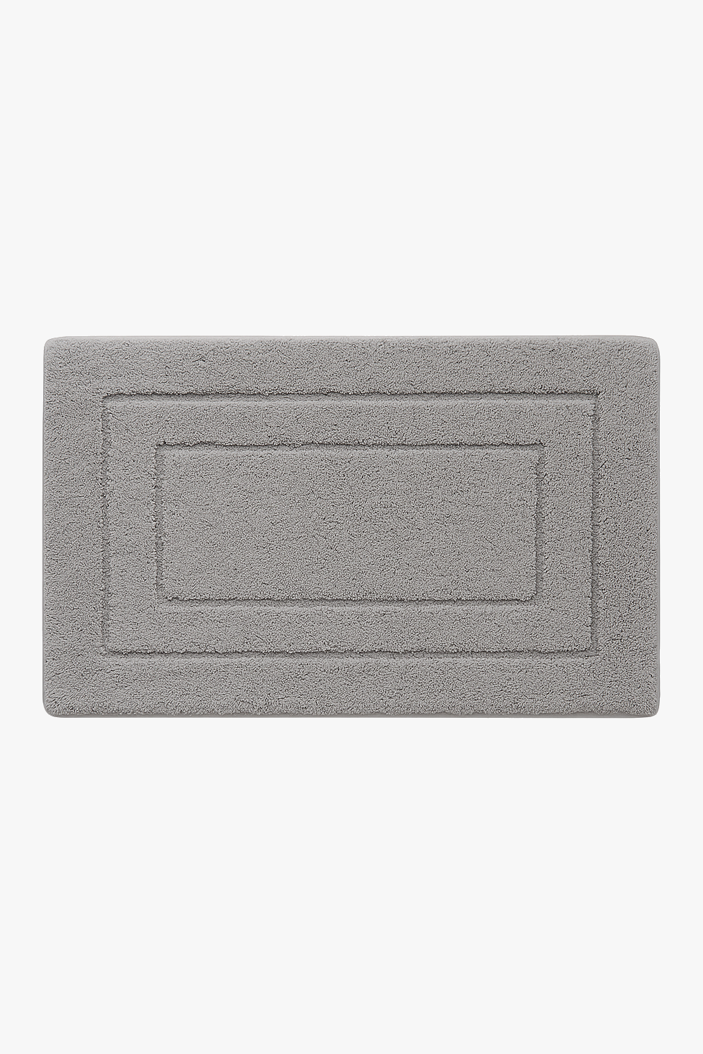 Microfibre non-slip double border absorbent bath mat