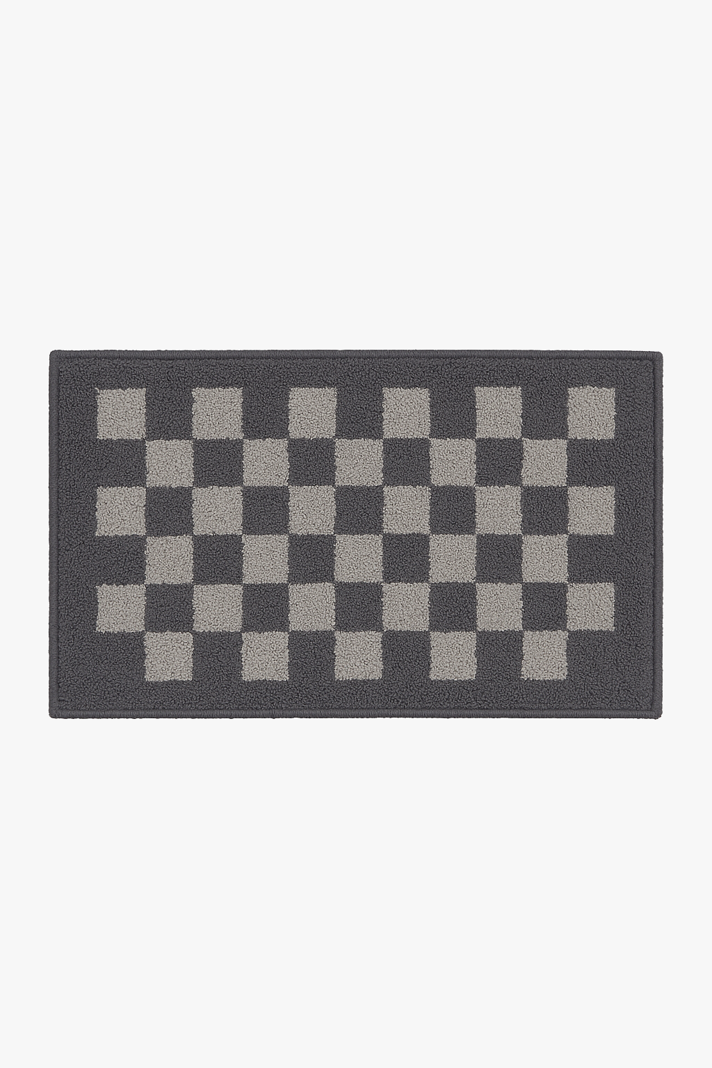 Absorbent microfibre bath mat with modern floral pattern