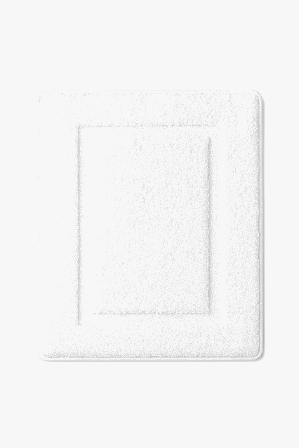 Absorbent non-slip microfibre bath mat with double border