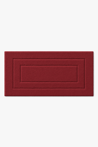 Absorbent long pile microfibre non-slip bath mat