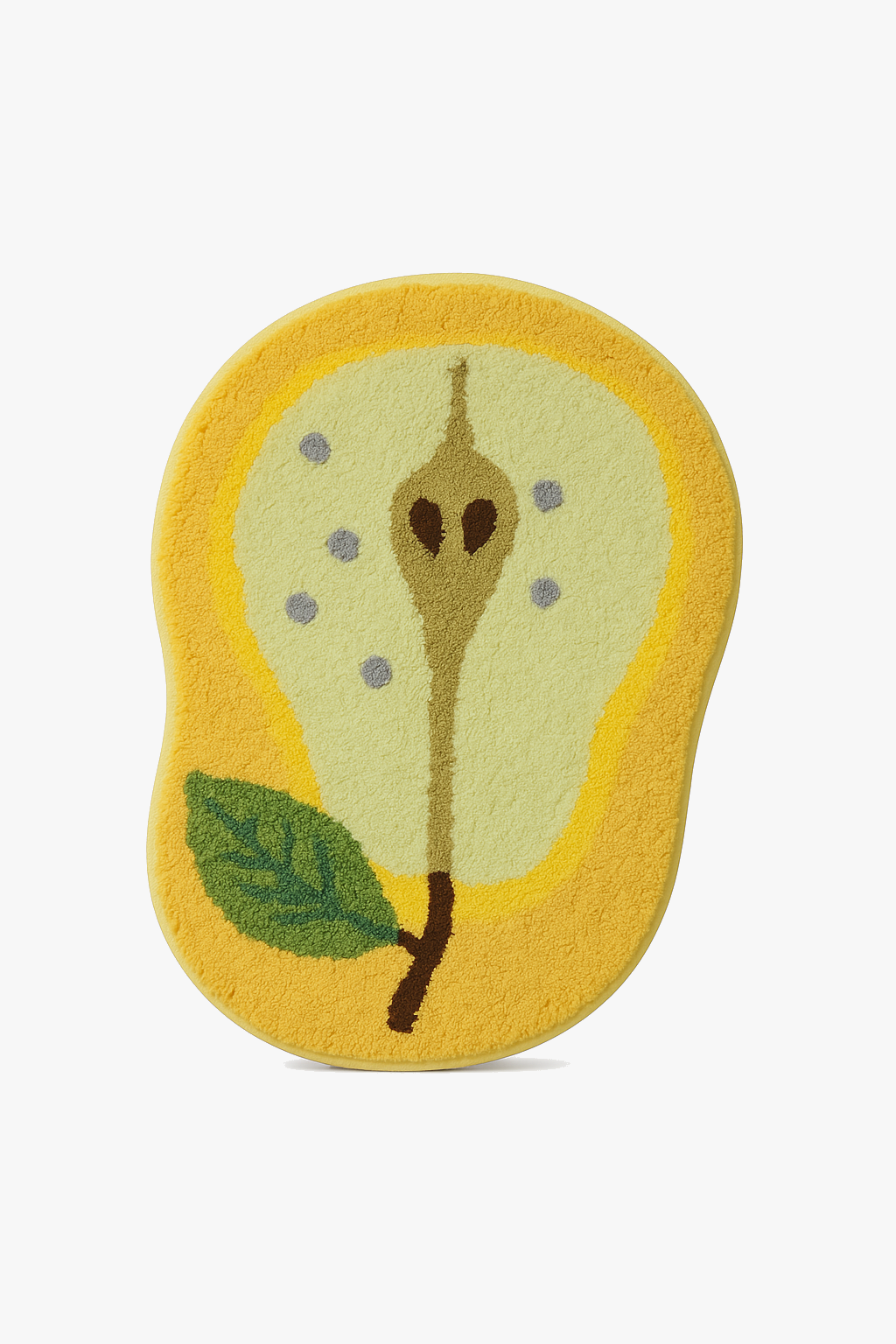 Watermelon half-round non-slip microfibre bath mat