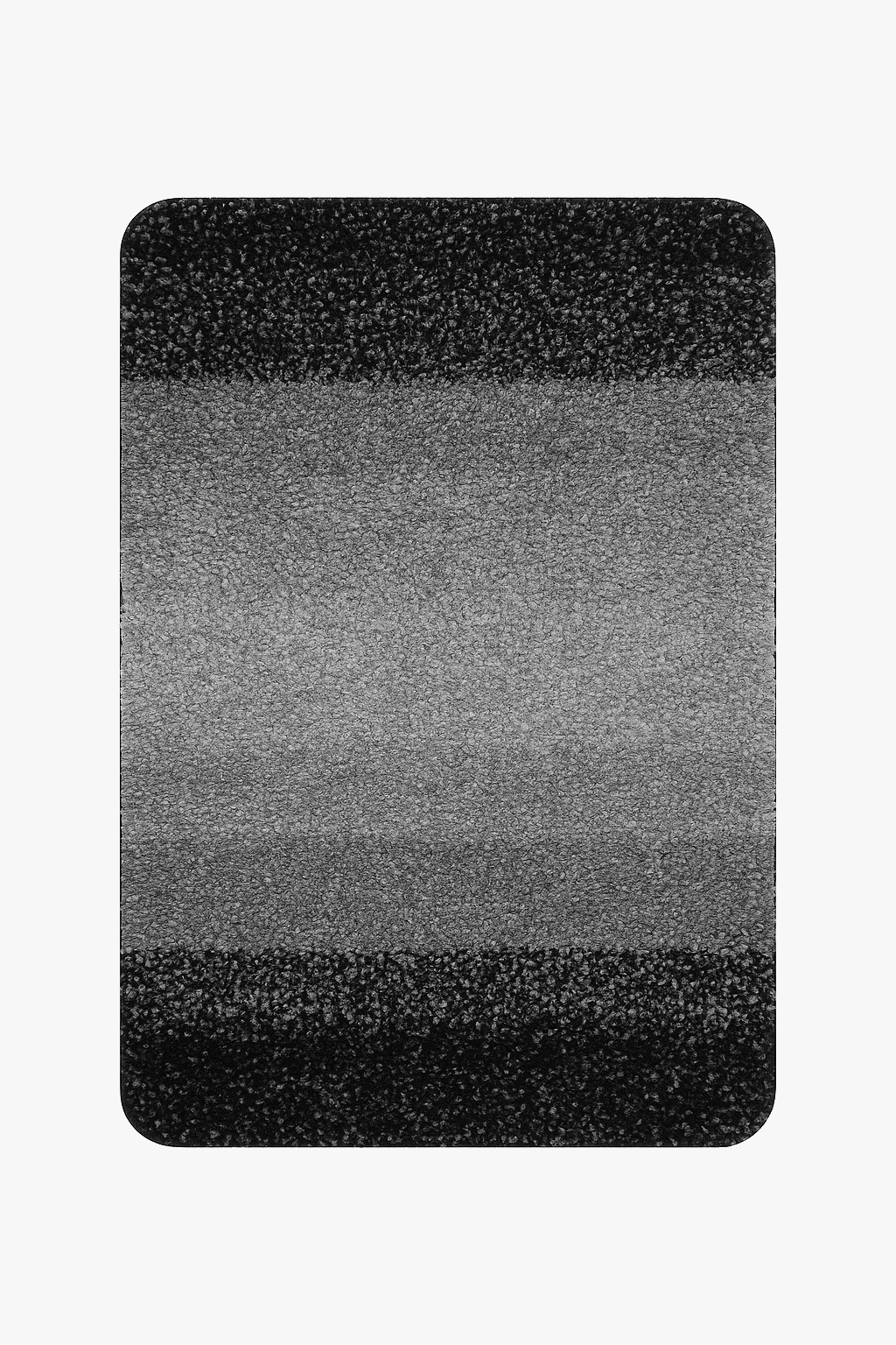 Soft U-shaped non-slip absorbent microfibre bath mat