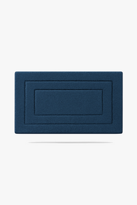 Non-slip absorbent velour bath mat for indoor use