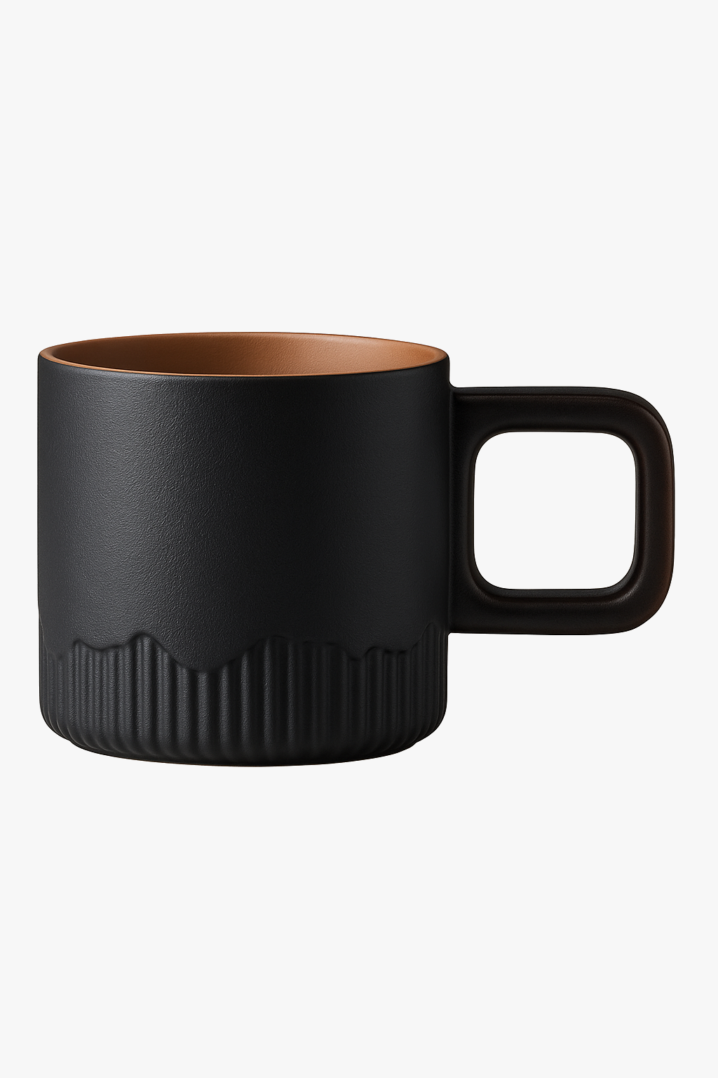 Mini gradient ceramic mug minimalist hand-drawn design