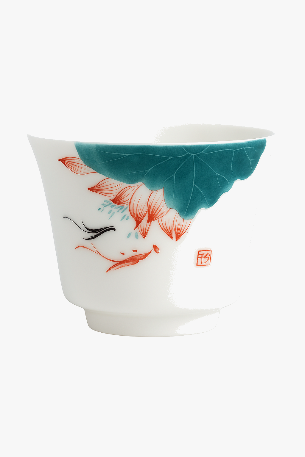Hand-painted Chinese style ceramic teacup