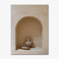 Bohemian vase canvas painting wall art for modern decor
