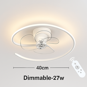 ventilateur de plafond led artpad avec lumière et télécommande