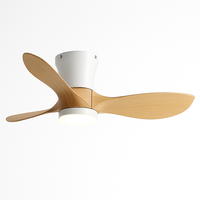 Modern ceiling fan without lights lux&vitae LED with remote control
