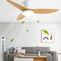 Modern ceiling fans with continuous motor and remote control