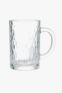 Thick glass beer mug large capacity bar style