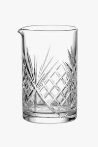 Textured studded glass cocktail mixing glass 700 ml