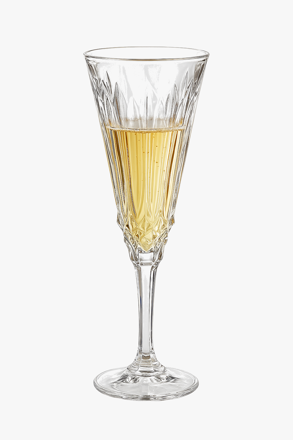 Retro luxury cocktail glass with elegant relief