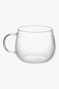 Elegant ribbed cocktail glass for multiple beverages