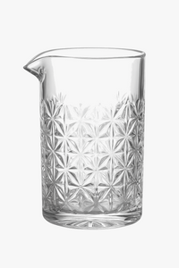 Studded glass cocktail mixing glass 700 ml modern style