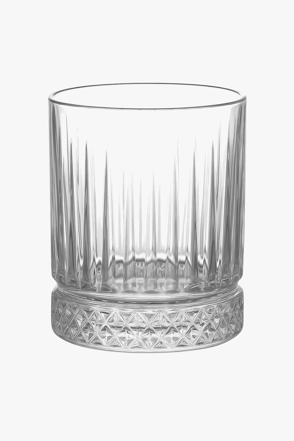 Multifunctional vertical striped glass for wine, beer and water