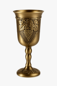 Retro alloy wine glass in antique style