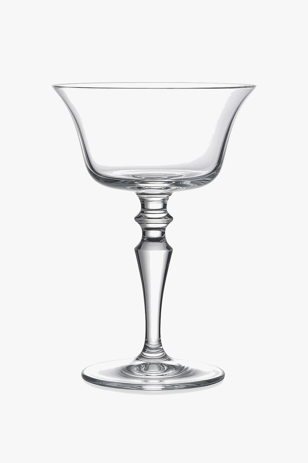 Elegant martini cocktail glasses for home bar