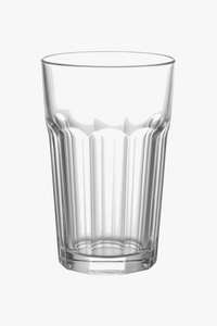 Thick retro ribbed glasses for multiple home uses