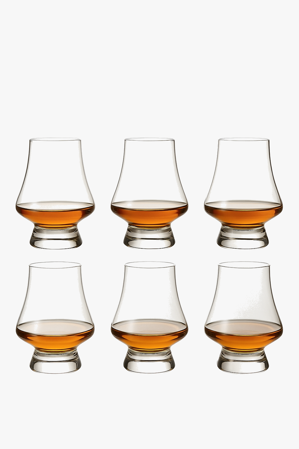 Crystal relief whisky glasses 250 ml modular set