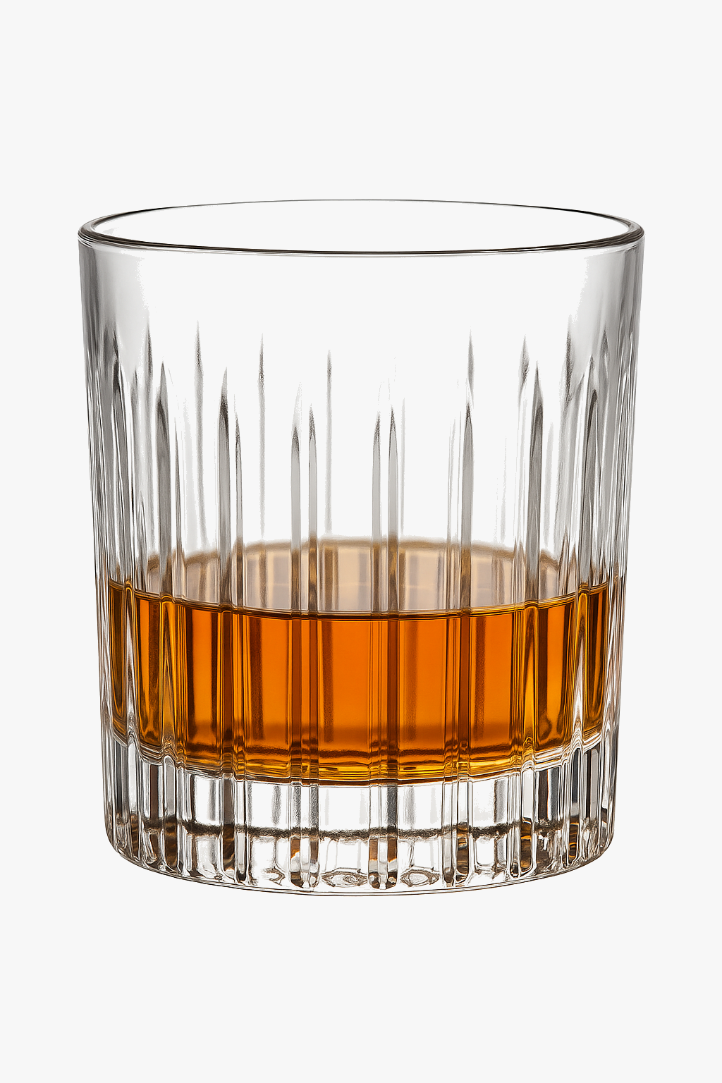 Old fashioned textured thick whisky glasses