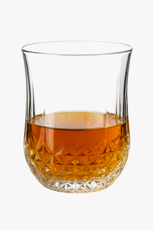 Engraved classic style old fashioned whisky glasses