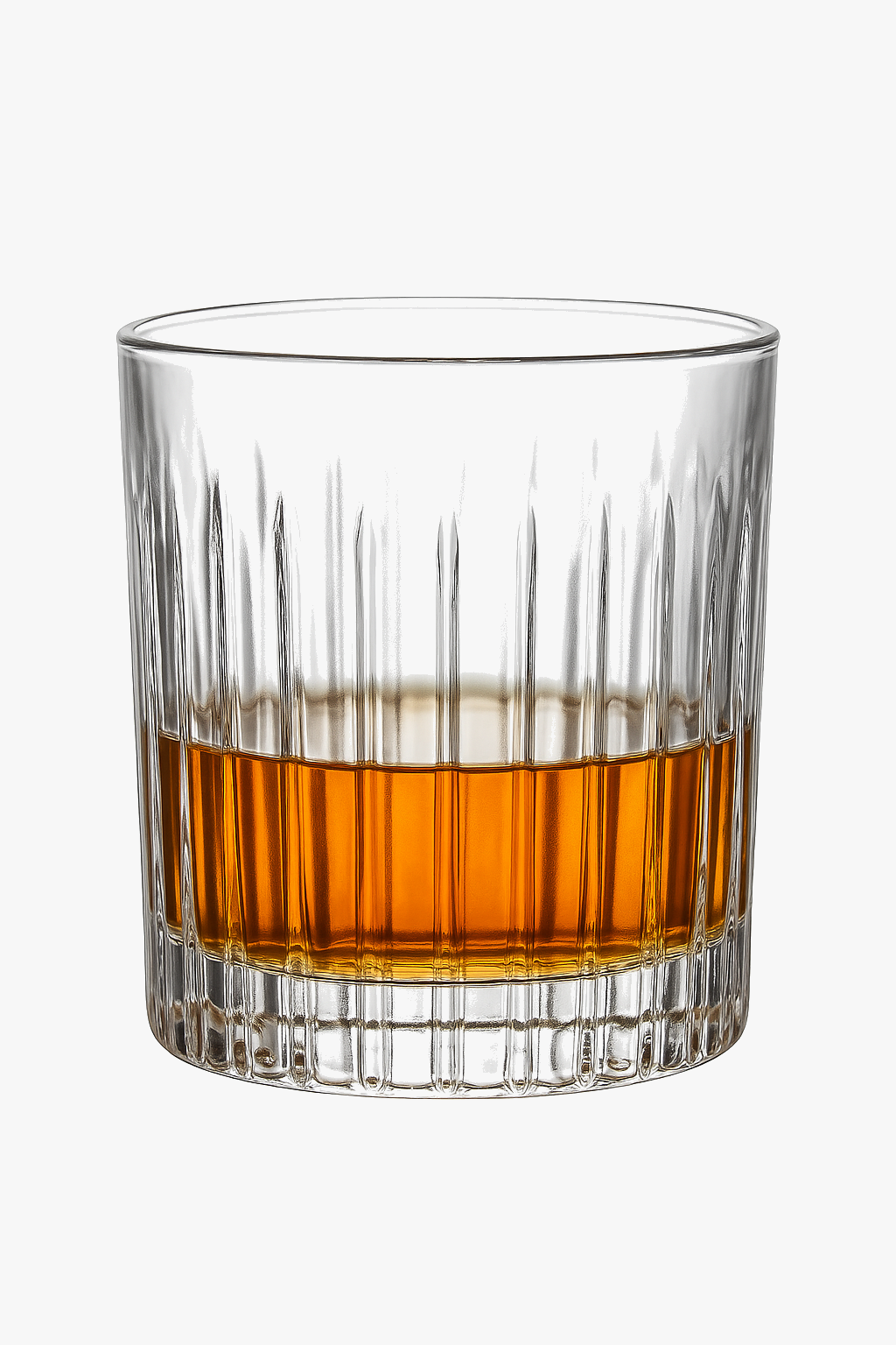 Old fashioned engraved whisky glasses classic style