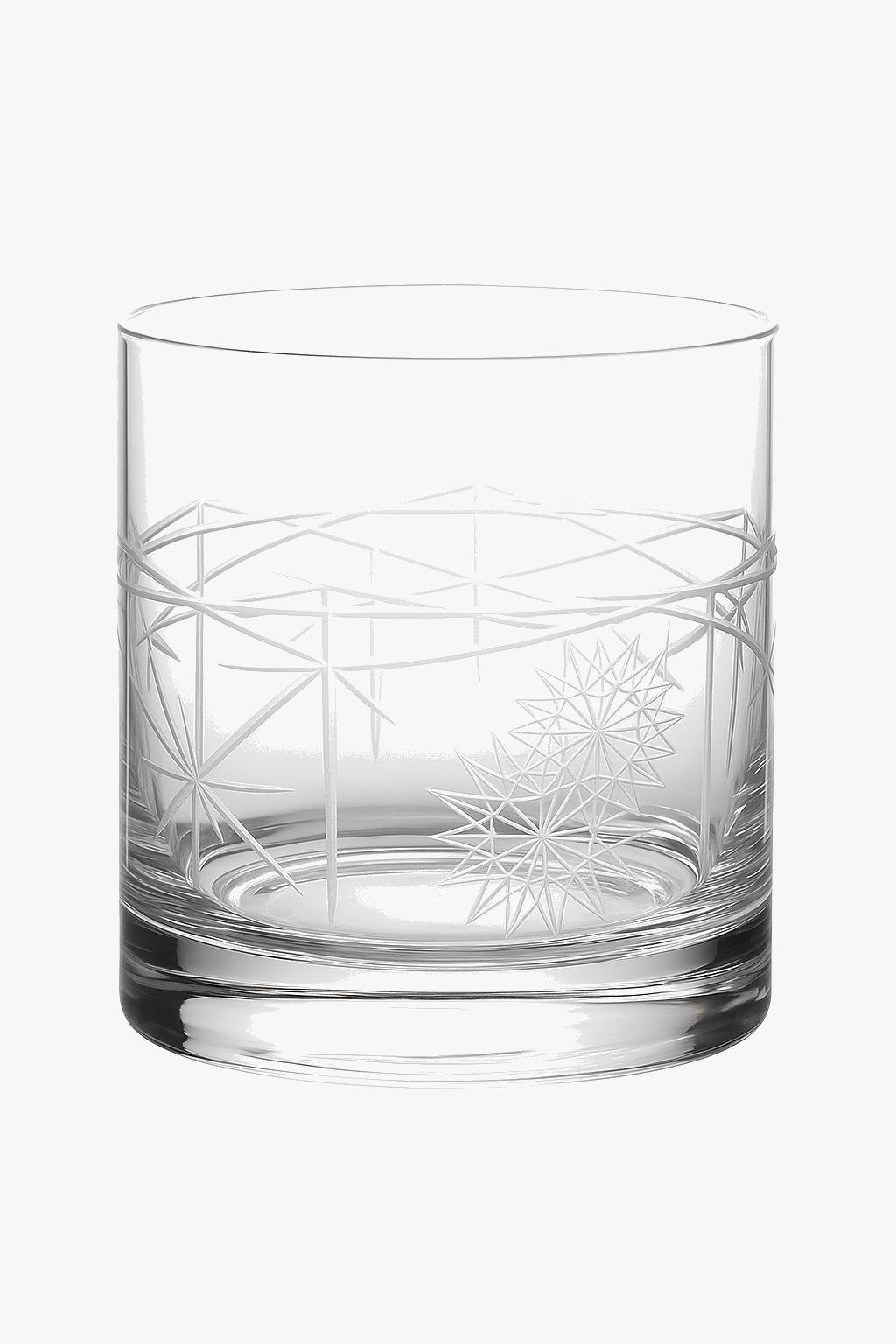 Old fashioned embossed whisky glasses for home bar