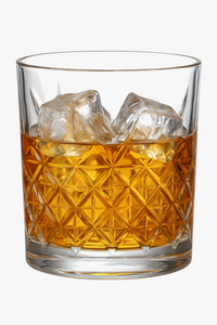 Textured old fashioned whisky glasses set of 4