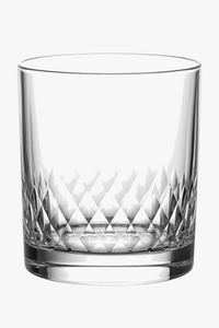 Durable textured whisky glasses for cocktails
