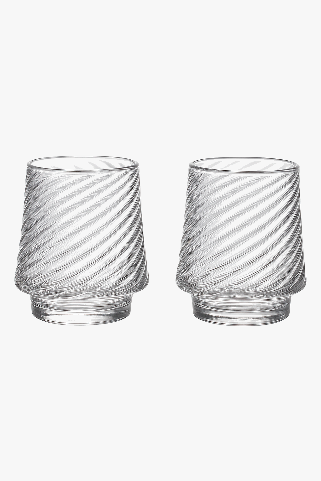 Embossed whisky glasses classic luxury set of 2