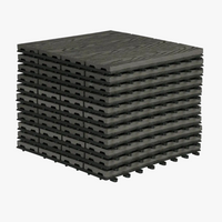 woltu 11 interlocking wpc decking tiles 30x30