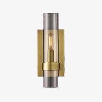 Design LED wall light with luxury glass cylinder
