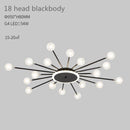 Modern LED sun-shaped ceiling light with Janira beads