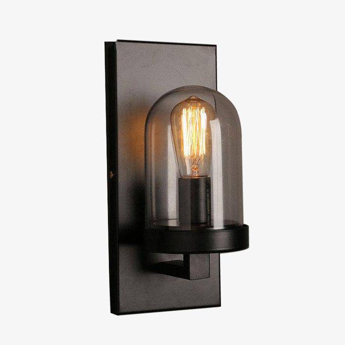Antique glass wall light Retro