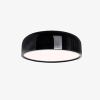 Round lacquered rounded design LED ceiling light