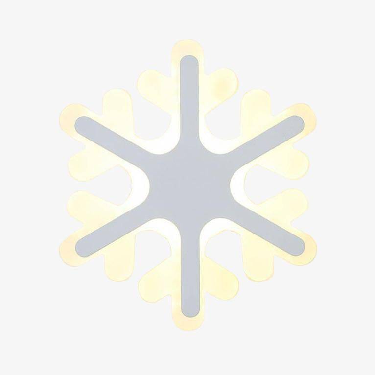 Snowflake LED wall light
