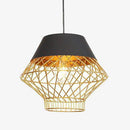 Industrial loft metal cage LED pendant light