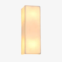 Geometric ceramic LED wall light