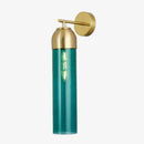 Designer LED wall light cylinder in colored glass Loft