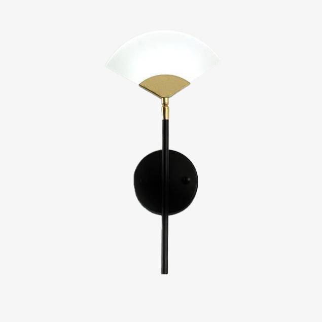 Modern metal LED wall light with gold triangle shade Chao