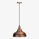 Rustic metal loft pendant light