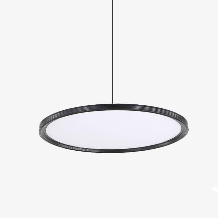 Designer LED pendant light with metal disc loft style