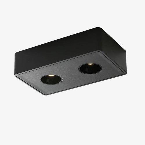 Modern rectangular double LED spotlight