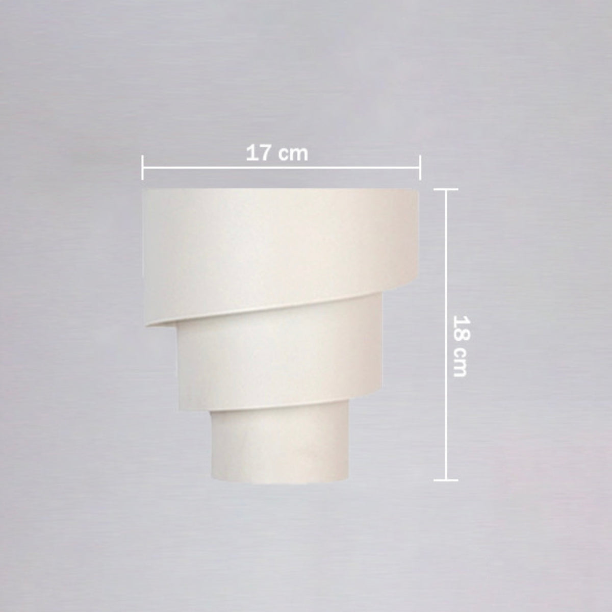 White spiral wall light Yoo - vue 4 sur 4